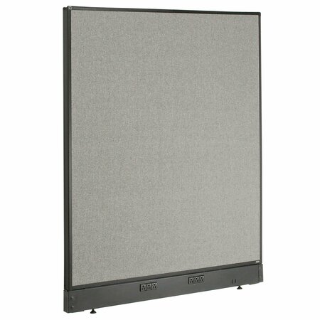 INTERION BY GLOBAL INDUSTRIAL Interion Electric Office Partition Panel, 48-1/4inW x 46inH, Gray 240225EGY